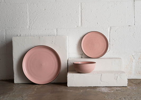Handmade Ceramic Plating - Pink Glaze